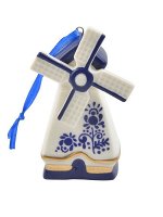 Новогоднее подвесное украшение Мельница гжель