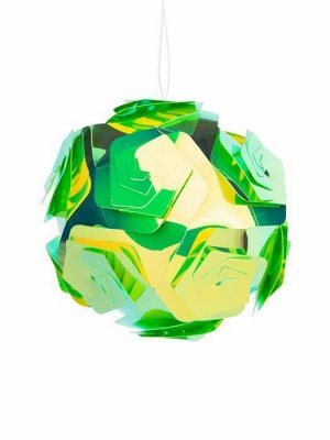 Декоративное подвесное украшение Зеленый шар из ПВХ / 10x10x10см арт.86192