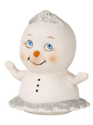 Новогодняя фигурка снеговика Снеговик-Принцесса 8