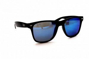 Распродажа солнцезащитные очки R 2140-1 черный матовый голубой