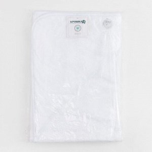 Полотенце-уголок махровый "Крошка Я" 85*85 см, цв. белый, 100% хл, 320 г/м