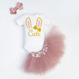 Набор Крошка Я: боди, юбка, повязка "Cute".