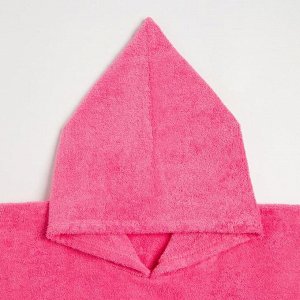 Полотенце-пончо Крошка Я «Гномик», цвет розовый, размер 24-32, 100 % хлопок, 320 г/м2