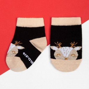 Набор новогодних носков Крошка Я «Олень», 2 пары, 8-10 см