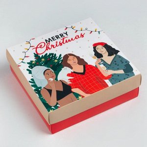 Подарочный набор KAFTAN «Новый год: Christmas» носки р, 36-39 (23-25 см), маска