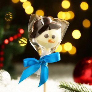 Шоколад фигурный на палочке "Снеговик", 25 г