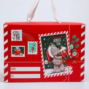 Пакет-коробка подарочная "Новогодняя почта деда мороза", Me To You