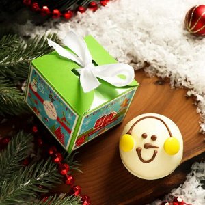 Шоколадная бомбочка с маршмеллоу "Счастливого года", молочный шоколад, 40 г