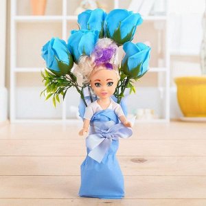 Подарочный набор для девочек «Сладкой девочке»: цветы из мыла, кукла, МИКС