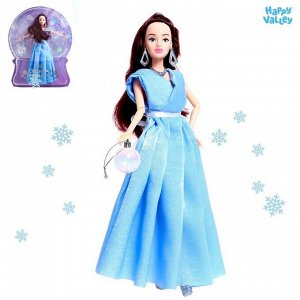 Кукла-модель шарнирная «Снежная принцесса», с аксессуаром, голубое платье