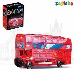 ZABIAKA Пазл 3D «Лондонский автобус», МИКС