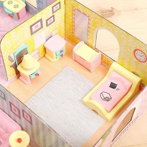 «Кукольный дом» из картона, с питомцами и аксессуарами