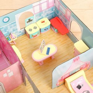 «Кукольный дом» из картона, пони и аксессуары