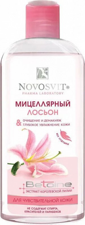 Novosvit НОВОСВИТ Лосьон мицеллярный 250мл "Очищение и демакияж" для чувствите…