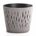 Кашпо для цветов SANDY ROUND DSR220-7529U мокко 2 предмета 5л