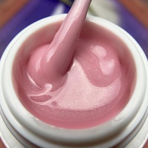 Pudding Gel Pink конструирующий цветной гель с микроблеском NEW!