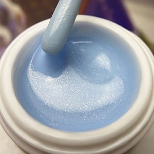 Pudding Gel Blue конструирующий цветной гель с микроблеском NEW!