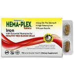 Nature&#039;s Plus, Hema-Plex, железо с незаменимыми питательными веществами для здоровых эритроцитов, 10 таблеток с замедленным высвобождением