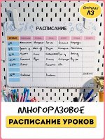РАСПИСАНИЕ УРОКОВ ЛАМИНИРОВАННОЕ &quot;CREATIVE&quot; 30х42 см (2411)