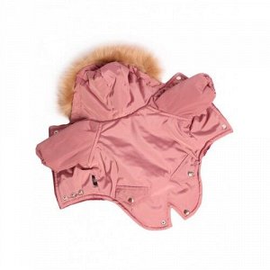 Комбинезон утепленный Winter парка р.XS, спинка 20см с капюшоном розовый LION