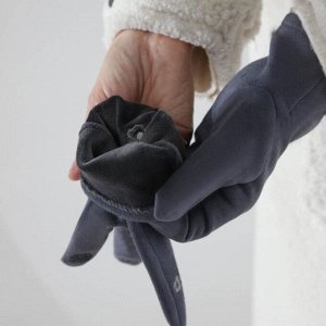 Перчатки женские, безразмерные, для сенсорны* экранов, цвет чёрный