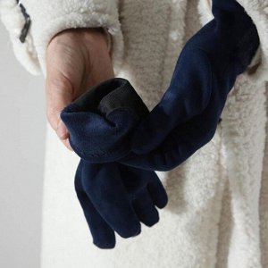 Перчатки женские, безразмерные, для сенсорны* экранов, цвет синий