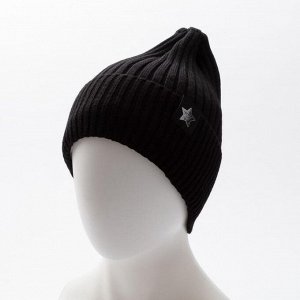 Комплект (шапка,снуд) детский, цвет черный, размер 48-52