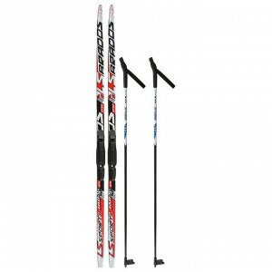 Комплект лыжный БРЕНД ЦСТ Step, 160/120 (+/-5 см), крепление SNS, цвет МИКС