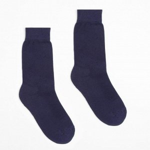 Носки мужские с махровым следом GRAND LINE МТ-219 цвет тёмно-синий, р-р 27