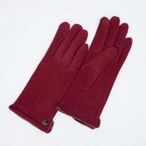 Перчатки женские, безразмерные, цвет бордовый 7357051