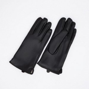 Перчатки женские, размер 8.5, подклад шерсть, цвет чёрный