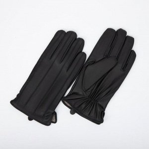 Перчатки мужские, размер 11.5, подклад шерсть, цвет чёрный 7357202