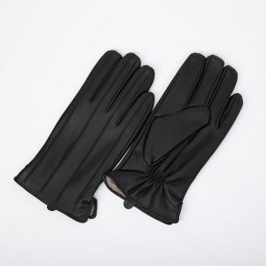 Перчатки мужские, размер 12, подклад шерсть, цвет чёрный 7357203