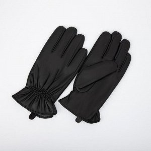 Перчатки мужские, размер 10, подклад флис, цвет чёрный 7357209