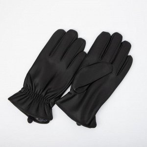 Перчатки мужские, размер 11.5, подклад флис, цвет чёрный 7357212