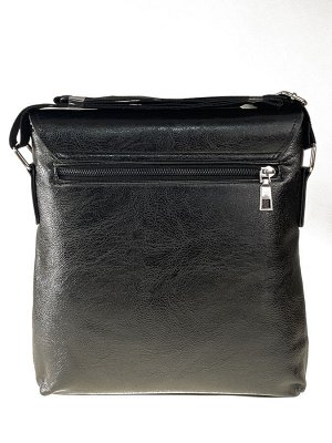 Greta Мужская сумка-планшет из экокожи, чёрная размер L