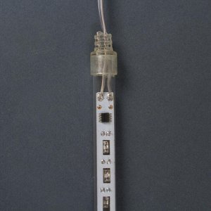 Светодиодная сосулька уличная "Тающая" 0,3 м, d=2 см, вилка, LED-18-220V, нить белая, свечение белое