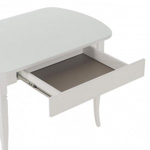 Стол кухонный с ящиком  Хоста-3 1100х700х746 белый/опора массив резной Белый