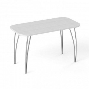 Обеденный стол «Фигаро», 1000 ? 600 мм, пластик Arcobaleno, опоры металл, цвет риголетто