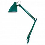 Camelion KD-335  C24 изумрудный (Свет-к настольн.с метал. струбциной, 230V, 40W, E27), шт