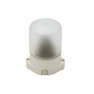 НББ 01-60-001 ЭРА Светильник для бани пласт/стекло, прямой IP65 E27 max 60Вт 135х105х84 БЕЛ (15/720), шт