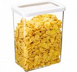 Банка для сыпучих продуктов 2,5л [СТЕП] БЕЛЫЙ