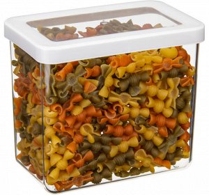 Банка для сыпучих продуктов 1,7л [СТЕП ]БЕЛЫЙ