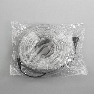 Световой шнур Luazon Lighting, 10 мм, IP65, 20 м, 24 LED/м, 220 В, 8 режимов, свечение мульти