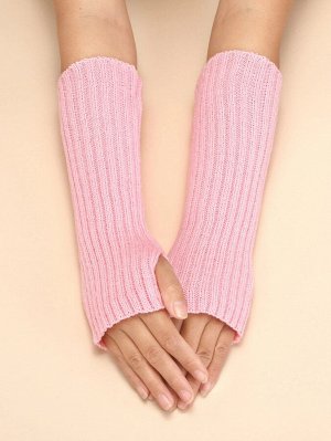 Перчатки вязаный длинный без пальцев