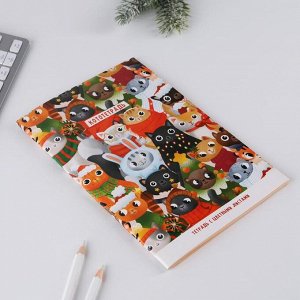 Art Fox Блокнот А5 с цветными листами «Кото-тетрадь»