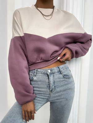 Двухцветный пуловер
