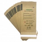 Крафт-пакеты 75*150 100шт коричневые