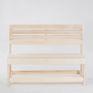 Скамейка из наличника, 119х50х90см, из липы, "Добропаровъ"