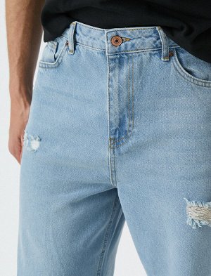 джинсы Материал: %100  Хлопок Параметры модели: рост: 188 cm, грудь: 96, талия: 78, бедра: 0 Надет размер: 32/34